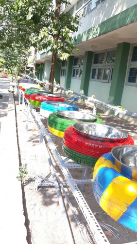 Bồn nước sạch rửa tay cho học sinh trường Tiểu học An Điền